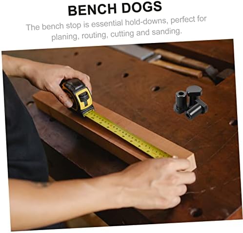 NUOBESTY 3 adet bank kancası kelepçesi, çalışma tezgahı, kısa durdurucu, alüminyum alaşım, ahşap işleme aksesuarı, köpek deliği için bank freni uçları, ahşap işleme kelepçesi - Görsel 3