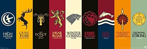 Pyramid America Game of Thrones House Sigils TV Cool Wall Decor Art Print Poster 36x12
