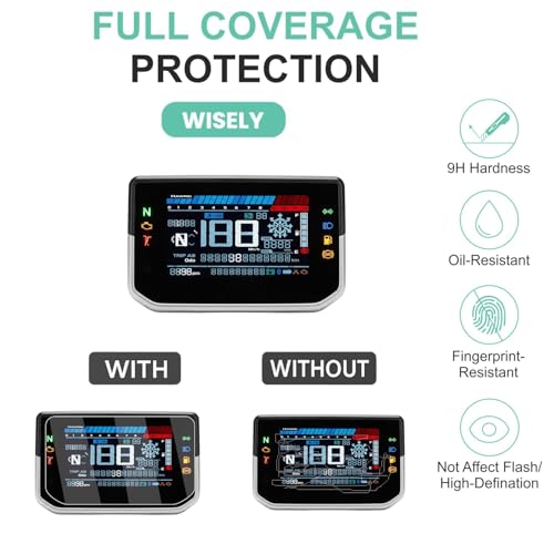 Image of Wisely Pack 2 - Screen Guard for NEW HERO XTREME 125R & 160R (2025-26) Bike - TFT Display Digital Meter Protector - HD Clear, Full Cover - Easy Installation Kit - Xtreme125R Instrument Cluster Accessories