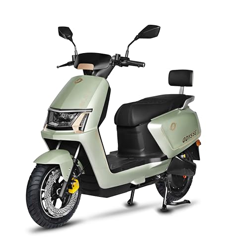 Image of SUN 60V 30Ah Electric Scooter Green | Long Range High-Performance Scooter | Advance Booking at Ex-Showroom Price