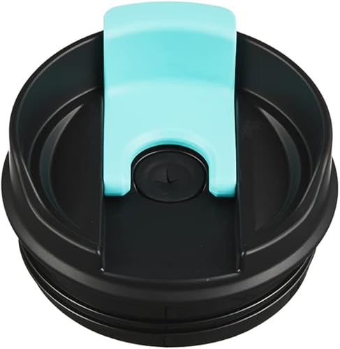 Zibtes - Tapa abatible y pajilla, tapa giratoria de repuesto para vasos Zibtes de 40 onzas (verde azulado, 1 unidad)