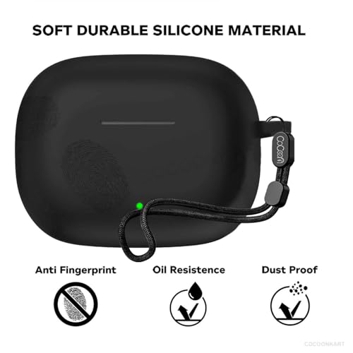 Image of Silicone Case Cover for Realme Buds T310 | Buds N1- Black