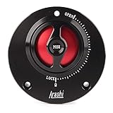 Newsmarts Motorcycle Fuel Tank Gas Cap for Yamaha R6 YZF-R1 2004-2017 / YZF R3 2014-2015,Black&Red