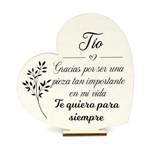 Regalo Tio, Regalos para Mi Tio, Tarjeta de Madera de Acción de Gracias, Regalos Navidad Hombre, Regalo para Tio, Regalos Cumpleaños, Ideas de Regalos Para Hombre, Regalos Para Casa, Regalo Familia