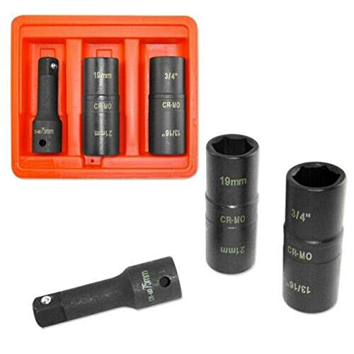 Set de 3 sockets de impacto Jikkolumlukka miniatura 1