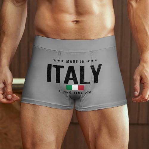 Funny Italian Flag Men's Boxer Brief Boxer Shorts Print Underwear Stretch Boxer Trunk Soft2