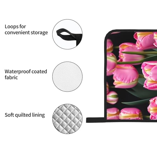 Gants de cuisine de qualité supérieure imprimé floral résistant chaleur