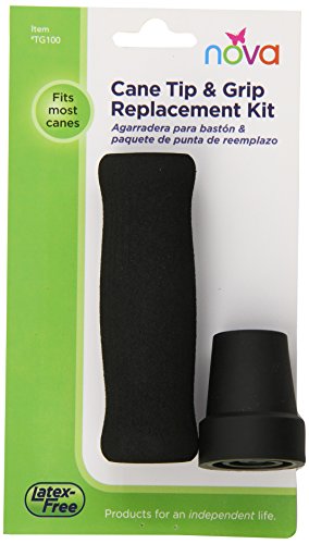 NOVA Medical Products Tip and Grip Replacement Kit, Black (Pack of20)