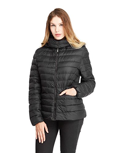 Lotus Dew Packable Down Jacket Women Heat Keep Jacket Women's Down Jacket Packable Coat Ultra Light Down Jacket For Women With Zipper Hood Pockets Ultralight Down Jacket