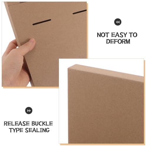 Cajas de papel kraft de estructura reforzada para proteger libros 4