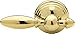 Delta 75060-PB Victorian Front Mount Flush Lever, Polished Brass