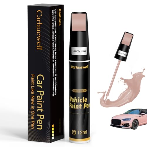 Image of Pink Touch Up Paint for Cars, Auto Car Paint Touch Up Paint Pen for Deep Scratches, Car Scratch Repair Pen, Quick and Easy Solution to Repair Minor Automotive Scratches (Candy pink)