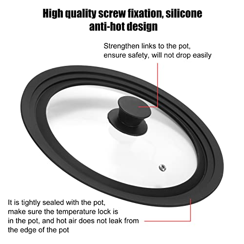 Universal Lid for Pots Pans and Skillets Fits 26cm, 28cm & 30cm Diameter Cookware - Image 3