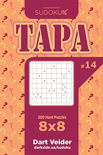 Sudoku Tapa - 200 Hard Puzzles 8x8 (Volume 14)
