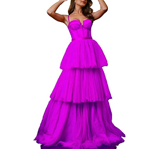 Robe de soirée à plusieurs niveaux masquant les rondeurs 40