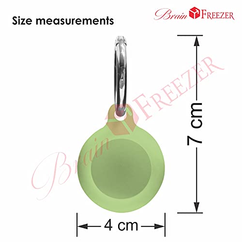 Image of GENERIC Cartoon Silicone Key Ring SmartTag Bluetooth Tracker and Item Locator for Keys, Wallets, Luggage, Pets Compatible with AirTag 2021 (AirTags not Included) (Green)