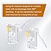 PLEASANTLY USB to Rj9 Female to Male, 4p4c 4-Pin Adapter, Compatible with Most Avaya Landline Phones (RJ9 Male to USB female30cm)