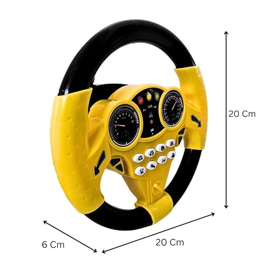 Image of Premium Kids Driving Steering Wheel Funny Interactive Driving Wheel with Music (Dy)