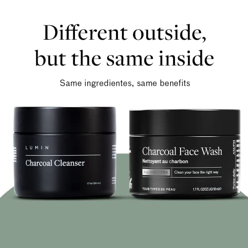 Lumin - Aktivkohle-Reiniger - Hautpflege für Männer - Gesichtsreiniger zur Entgiftung der Haut, Befreiung der Poren von… - Image 4