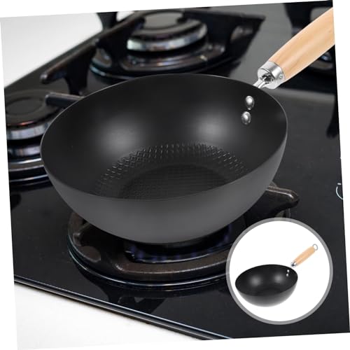 Wok pequeño de hierro para cocina doméstica miniatura 2