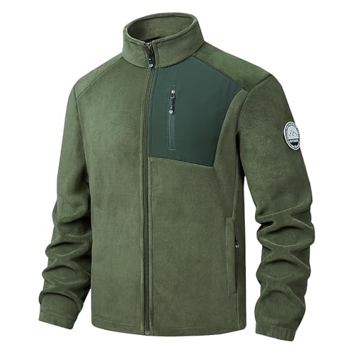 Veste polaire homme légère et manches longues coupe bomber grand confort