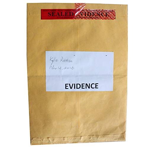 TamperSeals Group - 2 Rolls Precut Total Transfer Tamper Resistant Security Packaging Tapes for Evidence Box & Envelope, Shipment, Mail etc. (1 Inch x 55 Yards x 2 Mil, Ultra-Thick �Void� Film, Red)