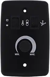 Controle Rotativo de Velocidade para Ventilador de Teto Bivolt com Tecla de Luz Preta 400W Padrão 4x2