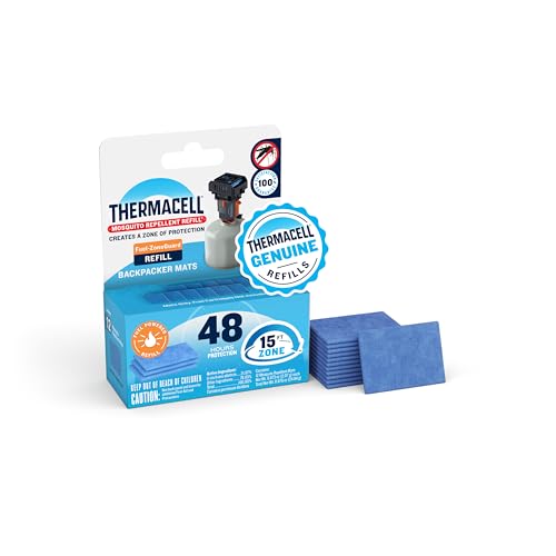 Image of Thermacell Fuel-ZoneGuard Backpacker Mosquito Repellent Mat Refill; 15-FT Zone of Scientifically Proven Outdoor Protection; Fuel-Powered; Patio Shield; 48Hr Refill; Bug Spray Alternative; Scent Free