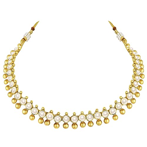 Image of Peora Traditional Ethnic Necklace & Jewellery Set Gift for Women