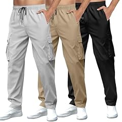 Black/Grey/Khaki (3 Pack）