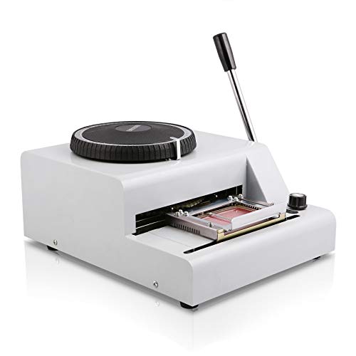 Happybuy Embossing Machine 72 Character Card Embosser For Pvc Card Credit Id Vip Manual Embosser Machine Credit Card #TOP4