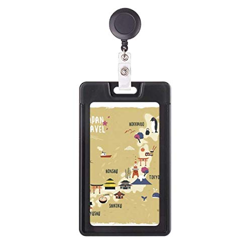 Porte-badge rétractable porte carte voyage pass