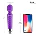 Lovely Wand Vibrator, Powerful Electric Personal Wand Massager for Women - Waterproof, Quiet, Wireless, Handheld - 20 Vibration Modes & 8 Speeds - Adult Female Sex Toy Massage (Purple)