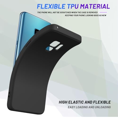 Image of for Samsung Galaxy S9 Plus Case Black, Scratch Resistant with Soft Touch, Slim Thin Phone Cover for Samsung Galaxy S9 Plus