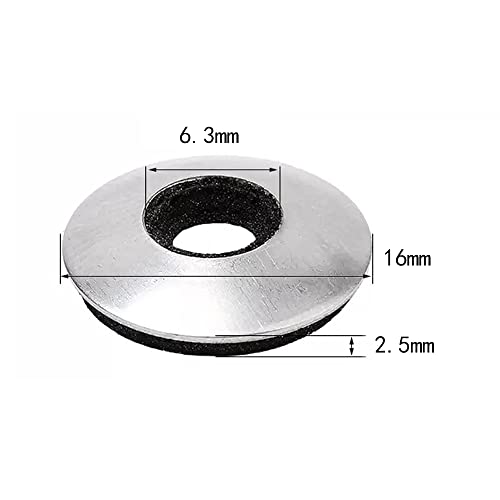Oneyijun 20 Pcs Sealing Washers 304 Stainless Steel Neoprene EPDM Bonded Sealing Gasket Composite Waterproof Washers - Image 2
