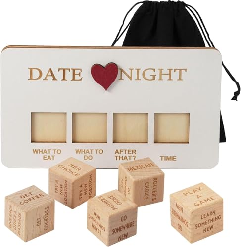 ANCAI Date Night Dice Game for Adults - Stocking Stuffers for Men, Food Decider Dice Games for Date...