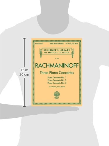 Three Piano Concertos - Rachmaninoff Sheet Music | 2 Pianos, 4 Hands | Nos. 1, 2 and 3 from Schirmer Library of Classics | Classical Piano Songbook ... Library of Musical Classics, 2087) - Image 5