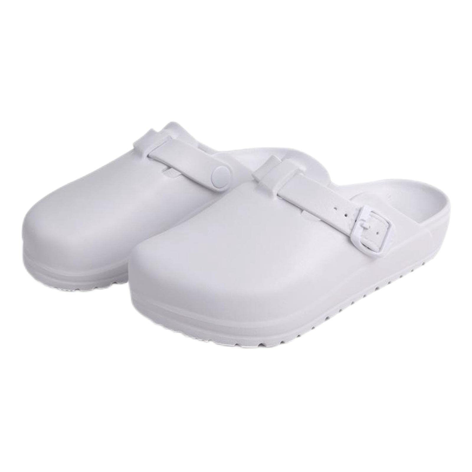 BNF®Nurse Clogs Slippers Waterproof Women Nursing Shoes for Nurse Doctor Summer White 39|Clothing Shoes & Accessories|Womens Shoes|Occupational|Package Includes:1 Pair Women Nursing Shoes-image-18