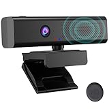CofunKool 1080P USB Computer Camera with 4 Built-in Microphones and Speaker for Desktop Laptop Monitor, Full HD Webcam with Magnetic Privacy Cover and Mute for Video Calling Conferences Streaming