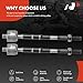 A-Premium 2 x Front Inner Tie Rod Ends, Compatible with Lexus IS200t 2016-2017, IS250 2014-2015, IS300 2018-2021, IS350 2014-2021