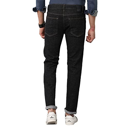 Image of VOI Jeans Men's Faded Cotton Blend Skinny Fit Jeans-VOJN1751-Jeans
