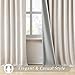 RAIN CITY Extra Long Blackout Curtains 140 Inches Long,Custom Length High Ceiling Tall Draperies for Large Windows Living Room Back Tab Rod Pocket with Hooks(50 x 140-in Beige 2PCs)