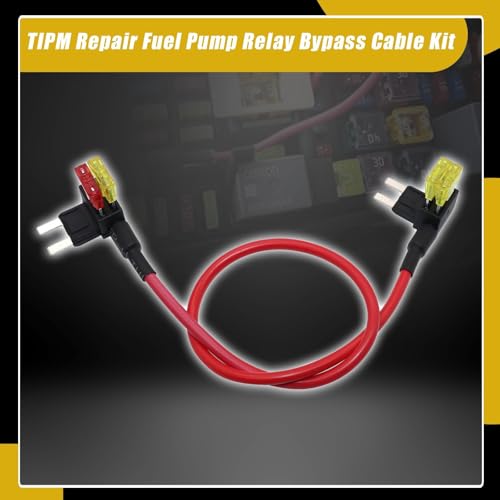 Image of SecosAutoparts TIPM Repair Fuel Pump Relay Bypass Cable Kit CBWPR091AA Fit for Dodge Ram 1500 2500 3500 Fit for VW Fit for Chrysler Fit for Jeep 2008-2016 Fuse Holder Adapter 14AWG Wire /20AMPs