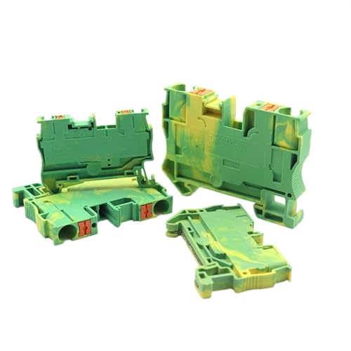 Conector de tierra para evitar fallos eléctricos en carril DIN con terminal PT de 10 Uds 7
