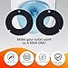 2 PCS 385311462 & 385316140 RV Toilet Rubber Flush Ball Bowl Leak Seal Kit Replacement for 510/506+,510+/1006,1008/EcoVac 146-149 Compatible with Dometic Sealand Mansfield VacuFlush RV Camper Toilet