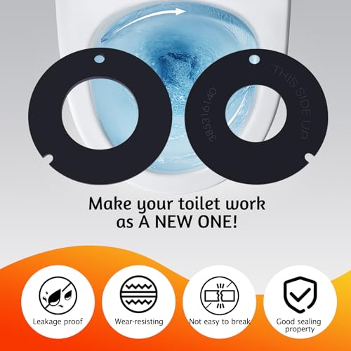 Image of 2 PCS 385311462 & 385316140 RV Toilet Rubber Flush Ball Bowl Leak Seal Kit Replacement for 510 /506+,510+ /1006,1008 /EcoVac 146-149 Compatible with Dometic Sealand Mansfield VacuFlush RV Camper Toilet