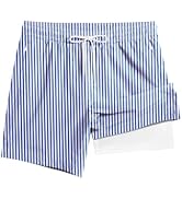 TENGINE Men's Swim Trunk with Compression Liner Quick Dry Board Shorts Zipper Pocket 5" Inseam