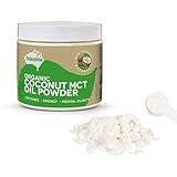 Ozkaline Premium Coconut MCT Oil Powder Supplement for Keto Diet, Mental Clarity & Energy Boost - No GMOs, Organic, Creamy, Vegan & Dairy Free 7.05oz Tub