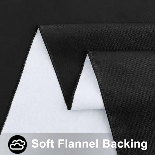 Image of Smiry Rectangle Table Cloth 60x140 Inch, Waterproof Wipeable Vinyl Tablecloths Protector, Oil Spill Proof Plastic Table Cover for Dining, Picnic, Camping, Outdoor, Black