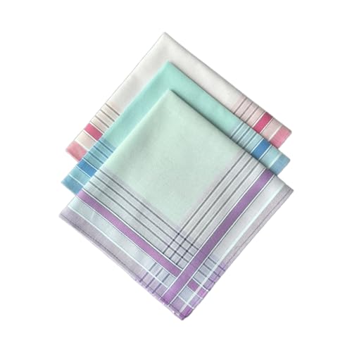 ZEPFJHE Pañuelo a cuadros de 43 x 43 cm, pañuelo grande de alta absorción, toalla de bolsillo que absorbe el sudor, pañuelo a granel, B, Talla única